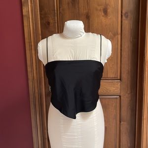 Aritzia Sunday Best Elektra Camisole Tie Back Satin
Tank Top Black Silk Medium
